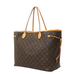 ルイ ヴィトン モノグラム ネヴァーフルGM トートバッグ ショルダーバッグ M40157 ブラウン PVC レザー レディース LOUIS VUITTON 【中古】
