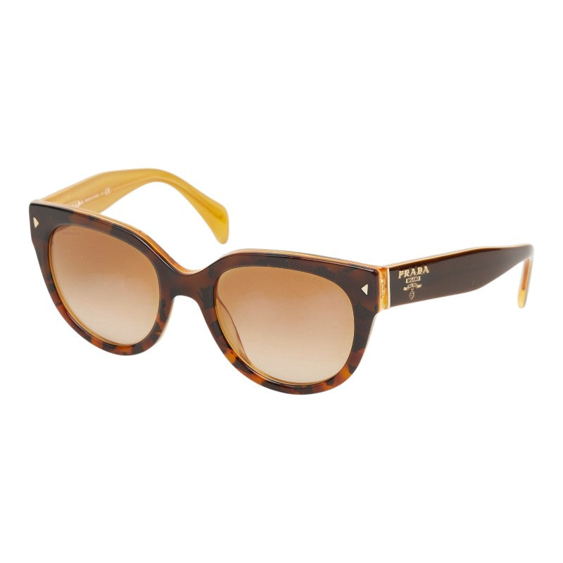 プラダ ロゴ グラデーション サングラス SPR170 ブラウン プラスチック レディース PRADA 【中古】