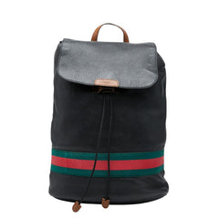 グッチ リュック バックパック 281412 ブラック レザー レディース GUCCI 【中古】