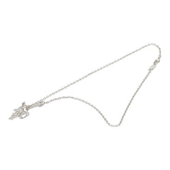 ヴィヴィアンウエストウッド リボン 安全ピン ネックレス シルバー メタル ラインストーン レディース Vivienne Westwood 【中古】
