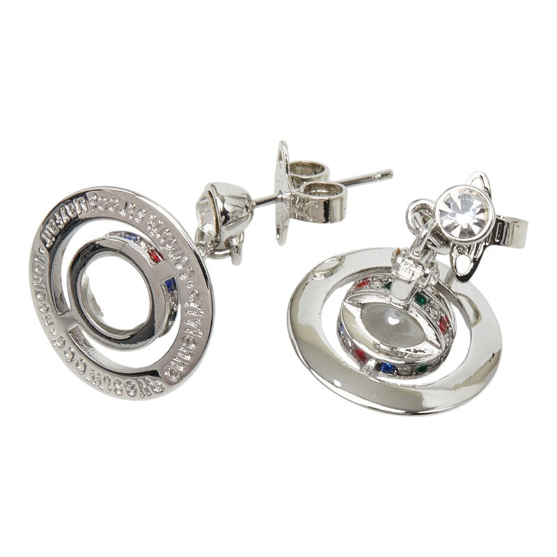 ヴィヴィアンウエストウッド オーブ ピアス シルバー メタル ラインストーン レディース Vivienne Westwood 【中古】