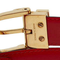 ルイ ヴィトン エピ サンチュール クラシック プレーンベルト R15007 カスティリアンレッド レザー レディース LOUIS VUITTON 【中古】