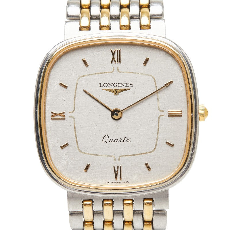 ロンジン 腕時計 150 3418 クオーツ シルバー文字盤 ステンレススチール レディース LONGINES 【中古】