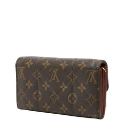 ルイ ヴィトン モノグラム エトワール ポルトフォイユ サラ 長財布 M66556 ブラウン PVC レザー レディース LOUIS VUITTON 【中古】