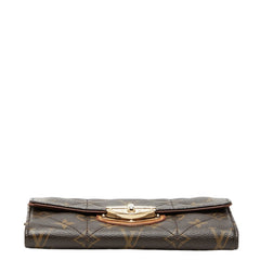 ルイ ヴィトン モノグラム エトワール ポルトフォイユ サラ 長財布 M66556 ブラウン PVC レザー レディース LOUIS VUITTON 【中古】