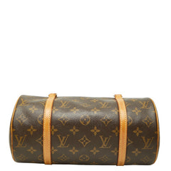 ルイ ヴィトン モノグラム パピヨン26 ハンドバッグ M51386 ブラウン PVC レザー レディース LOUIS VUITTON 【中古】