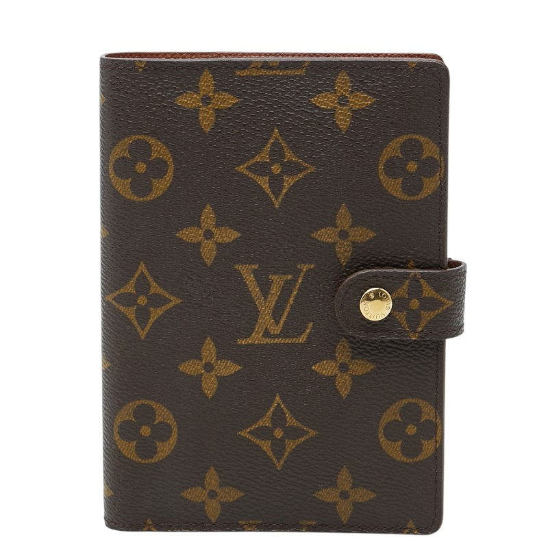 ルイ ヴィトン モノグラム アジェンダPM システム手帳 手帳 R20005 ブラウン PVC レザー レディース LOUIS VUITTON 【中古】