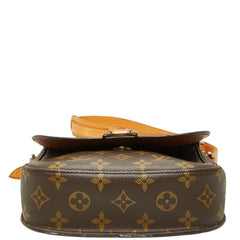 ルイ ヴィトン モノグラム サンクルーMM 斜め掛け ショルダーバッグ M51243 ブラウン PVC レザー レディース LOUIS VUITTON 【中古】