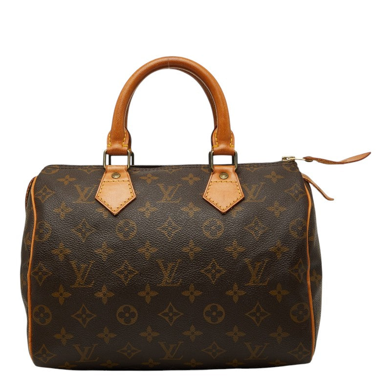 ルイ ヴィトン モノグラム スピーディ25 ミニボストンバッグ ハンドバッグ M41109 ブラウン PVC レザー レディース LOUIS VUITTON 【中古】