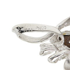 Pt900 プラチナ ボルダーオパール4.83ct ダイヤ0.25ct ペンダントトップ ネックレス レディース 【中古】