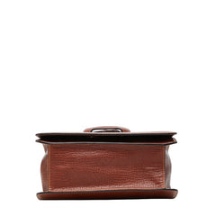 ロエベ バルセロナ ハンドバッグ ブラウン レザー レディース LOEWE 【中古】