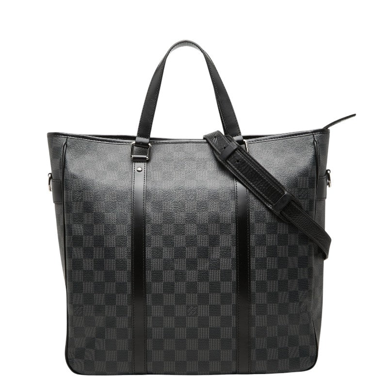 ルイ ヴィトン ダミエ グラフィット タダオ ハンドバック ショルダーバッグ2WAY N51192 ブラック PVC レザー メンズ LOUIS VUITTON 【中古】