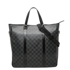 ルイ ヴィトン ダミエ グラフィット タダオ ハンドバック ショルダーバッグ2WAY N51192 ブラック PVC レザー メンズ LOUIS VUITTON 【中古】