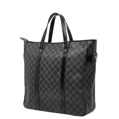 ルイ ヴィトン ダミエ グラフィット タダオ ハンドバック ショルダーバッグ2WAY N51192 ブラック PVC レザー メンズ LOUIS VUITTON 【中古】