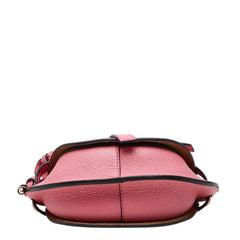 ロエベ アナグラム ゲート ミニ ショルダーバッグ 261839 ピンク レザー レディース LOEWE 【中古】