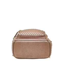 エム シー エム スタッズ リュック バックパック ピンク レザー レディース MCM 【中古】