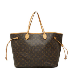 ルイ ヴィトン モノグラム ネヴァーフルGM トートバッグ ショルダーバッグ M40157 ブラウン PVC レザー レディース LOUIS VUITTON 【中古】