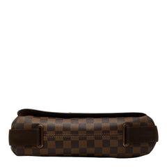 ルイ ヴィトン ダミエ ブルックリンMM 斜め掛け ショルダーバッグ N51211 ブラウン PVC レザー レディース LOUIS VUITTON 【中古】
