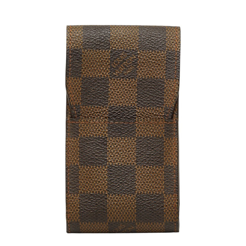 ルイ ヴィトン ダミエ エテュイ シガレット シガレットケース 小物入れ N63024 ブラウン PVC レザー レディース LOUIS VUITTON 【中古】