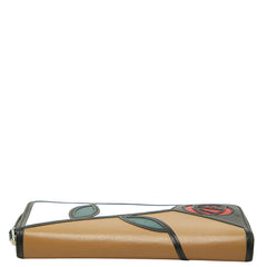ロエベ x マッキントッシュ アナグラム パズル ラウンドファスナー 長財布 マルチカラー レザー レディース LOEWE 【中古】
