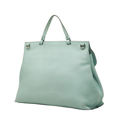 グッチ エクスクルーシブ バンブー デイリー トートバッグ ショルダーバッグ 2WAY 370830 ブラック レザー レディース GUCCI 【中古】