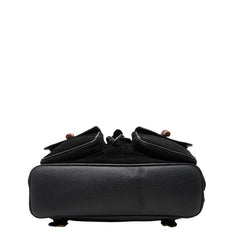 グッチ バンブー リュック バックパック 0032058 ブラック レザー スウェード レディース GUCCI 【中古】
