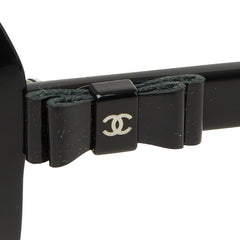 シャネル ココマーク リボン モチーフ サングラス ブラック プラスチック レディース CHANEL 【中古】