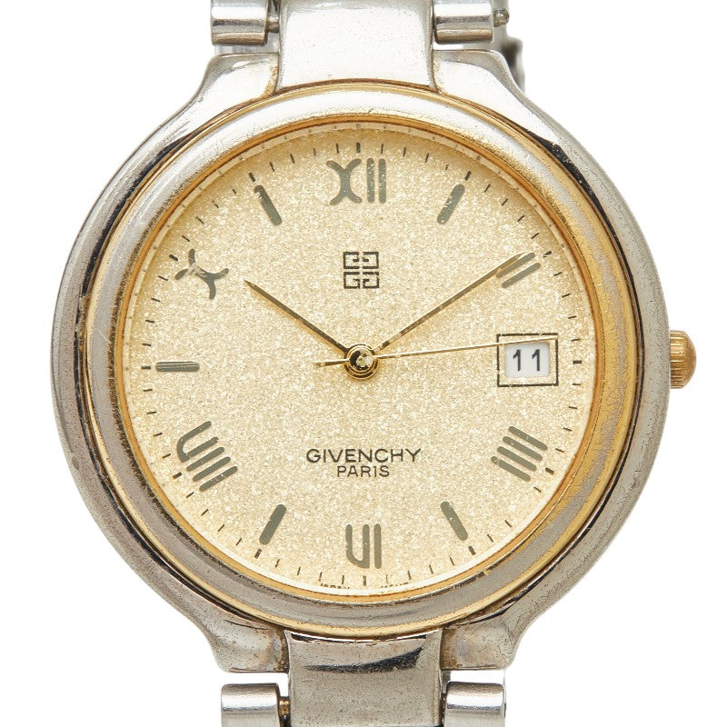 ジバンシー 腕時計 CV-MTBRC-2057 クオーツ ゴールド文字盤 ステンレススチール レディース Givenchy 【中古】