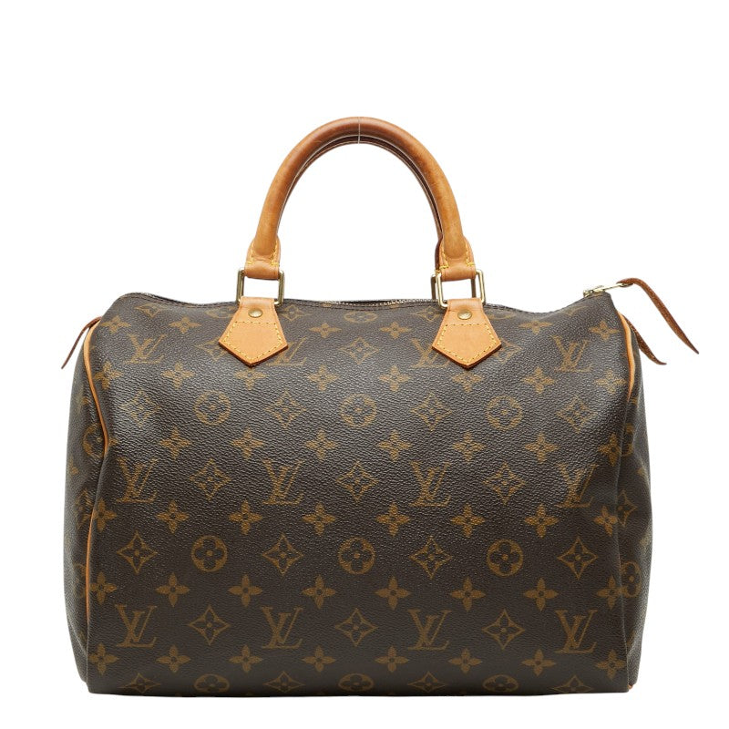ルイ ヴィトン モノグラム スピーディ30 ハンドバッグ ミニボストンバッグ M41526 ブラウン PVC レザー レディース LOUIS VUITTON 【中古】