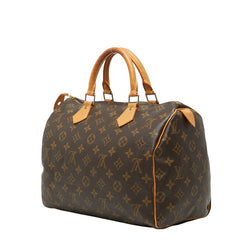 ルイ ヴィトン モノグラム スピーディ30 ハンドバッグ ミニボストンバッグ M41526 ブラウン PVC レザー レディース LOUIS VUITTON 【中古】