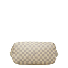 ルイ ヴィトン ダミエ アズール ネヴァーフルMM トートバッグ ショルダーバッグ N41361 ホワイト PVC レザー レディース LOUIS VUITTON 【中古】