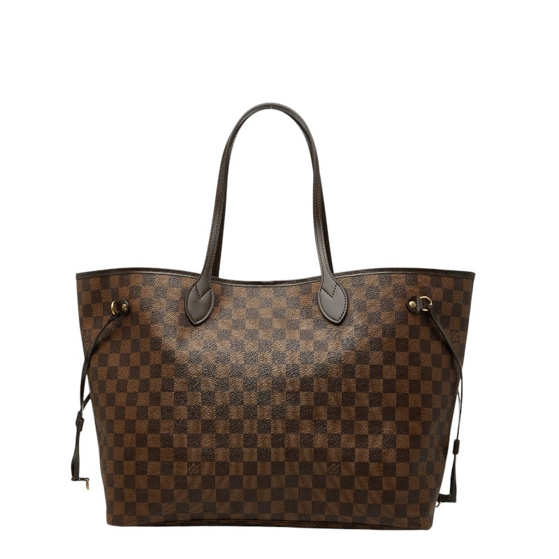 ルイ ヴィトン ダミエ ネヴァーフルGM トートバッグ ショルダーバッグ N51106 ブラウン PVC レザー レディース LOUIS VUITTON 【中古】