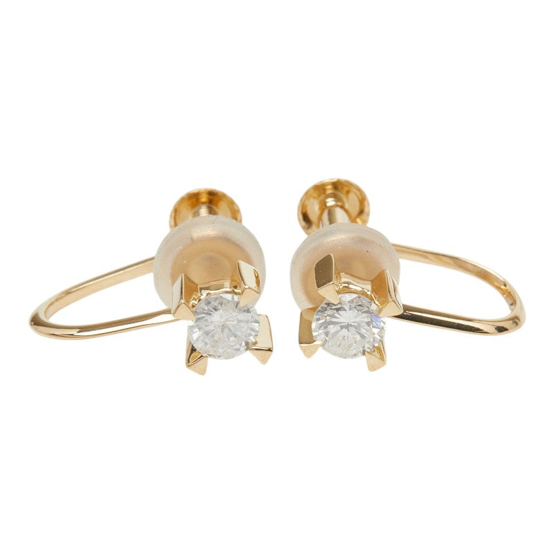 K18YG イエローゴールド ダイヤ0.30ct イヤリング レディース 【中古】
