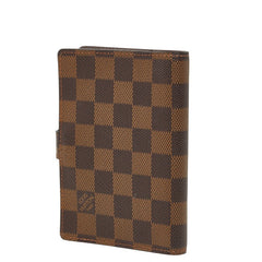 ルイ ヴィトン ダミエ アジェンダPM 手帳カバー R20700 ブラウン PVC レザー レディース LOUIS VUITTON 【中古】