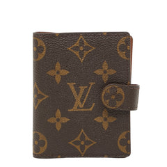 ルイ ヴィトン モノグラム アジェンダミニ 手帳カバー R20007 ブラウン PVC レザー レディース LOUIS VUITTON 【中古】