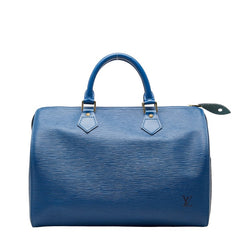 ルイ ヴィトン エピ スピーディ30 ハンドバッグ ミニボストンバッグ M43005 トレドブルー レザー レディース LOUIS VUITTON 【中古】