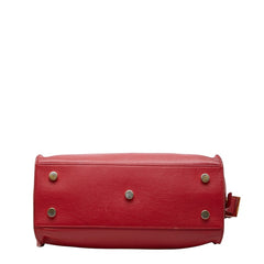 サンローラン ベイビー モノグラム カバス ハンドバッグ ショルダーバッグ 2WAY 400914 レッド レザー レディース SAINT LAURENT 【中古】