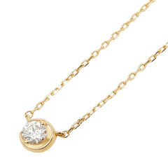 スタージュエリー K18YG イエローゴールド ダイヤ0.06ct プチネックレス ペンダント ネックレス レディース STAR JEWELRY 【中古】