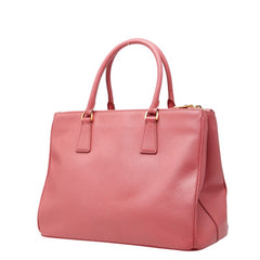 プラダ ガレリア 三角ロゴプレート ハンドバッグ ショルダーバッグ 2WAY BN2274 ピンク サフィアーノレザー レディース PRADA 【中古】