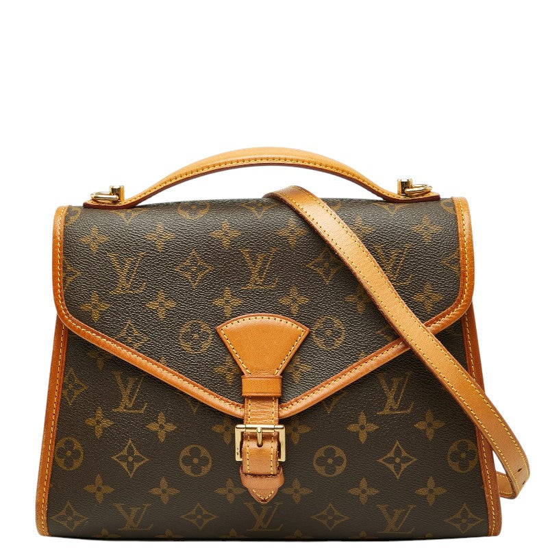 ルイ ヴィトン モノグラム ベルエア ハンドバッグ ショルダーバッグ 2WAY M51122 ブラウン PVC レザー レディース LOUIS VUITTON 【中古】