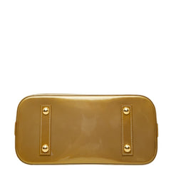 ルイ ヴィトン モノグラム ヴェルニ アルマPM ハンドバッグ M91751 ベージュプードル パテントレザー レディース LOUIS VUITTON 【中古】