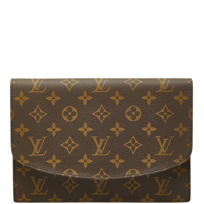 ルイ ヴィトン モノグラム ポシェット ラバ23 セカンドバッグ クラッチバッグ M51940 ブラウン PVC レザー メンズ LOUIS VUITTON 【中古】