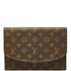 ルイ ヴィトン モノグラム ポシェット ラバ23 セカンドバッグ クラッチバッグ M51940 ブラウン PVC レザー メンズ LOUIS VUITTON 【中古】