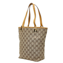 グッチ GGキャンバス トートバッグ ハンドバッグ 002 1099 ベージュ キャンバス レザー レディース GUCCI 【中古】
