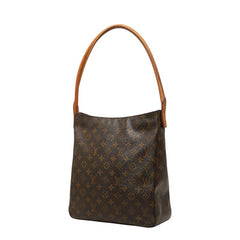 ルイ ヴィトン モノグラム ルーピング GM ショルダーバッグ M51145 ブラウン PVC レザー レディース LOUIS VUITTON 【中古】