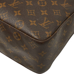 ルイ ヴィトン モノグラム ルーピング GM ショルダーバッグ M51145 ブラウン PVC レザー レディース LOUIS VUITTON 【中古】