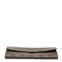 ルイ ヴィトン ダミエ ポルトフォイユ サラ 2つ折 長財布 N61734 ブラウン PVC レザー レディース LOUIS VUITTON 【中古】