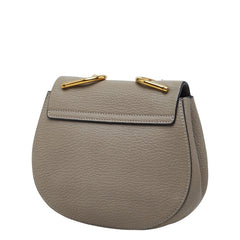 クロエ ドリュー ミニ 斜め掛け チェーン ショルダーバッグ グレージュ ゴールド レザー レディース Chloe 【中古】