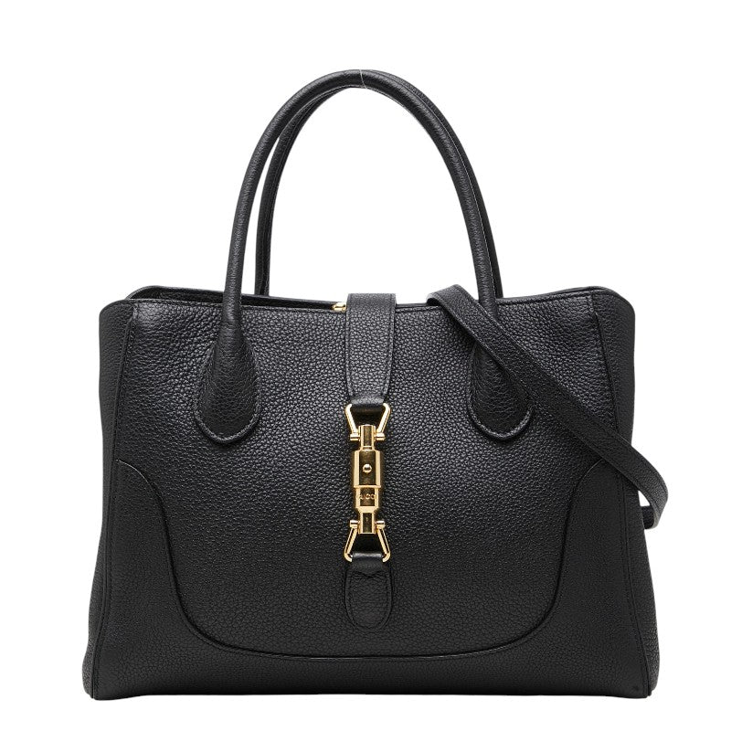 グッチ ジャッキー1961 ハンドバッグ ショルダーバッグ 2WAY 727810 ブラック レザー レディース GUCCI 【中古】
