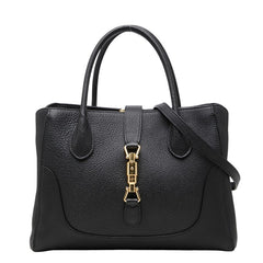 グッチ ジャッキー1961 ハンドバッグ ショルダーバッグ 2WAY 727810 ブラック レザー レディース GUCCI 【中古】